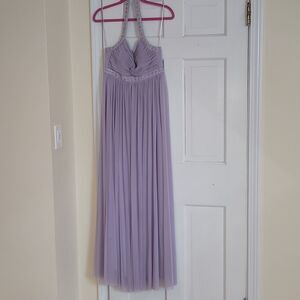 NWOT JS Boutique Lavender halter maxidress
